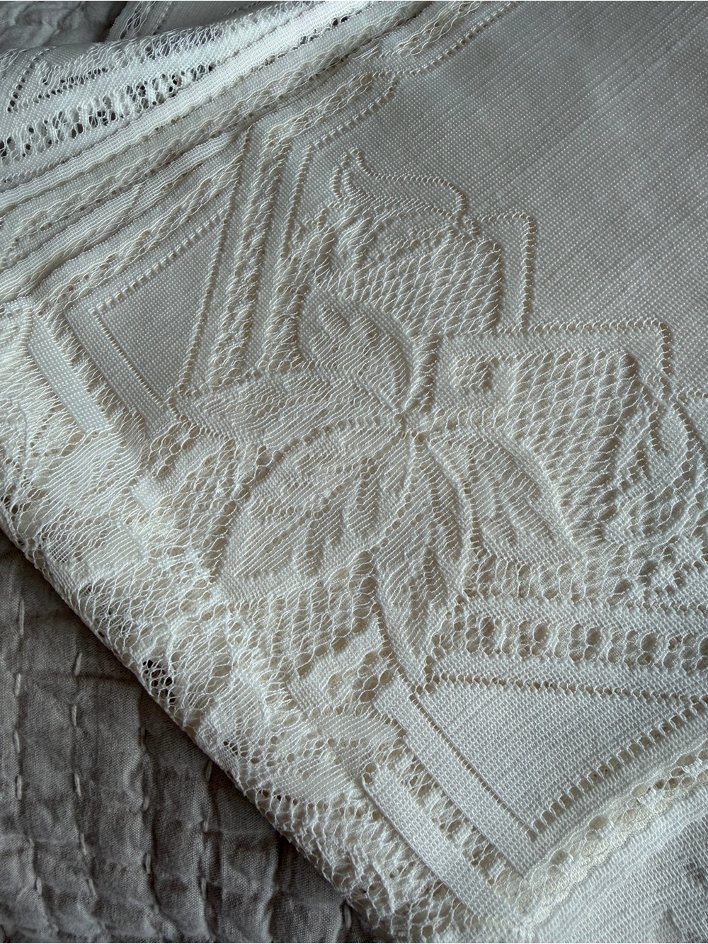 Heritage Lace Vintage Cream Mantle Scarf for 60 “ mantle